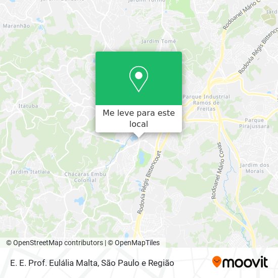 E. E. Prof. Eulália Malta mapa
