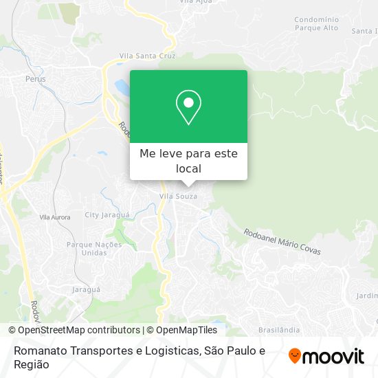 Romanato Transportes e Logisticas mapa
