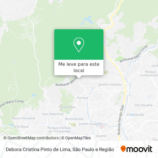 Debora Cristina Pinto de Lima mapa