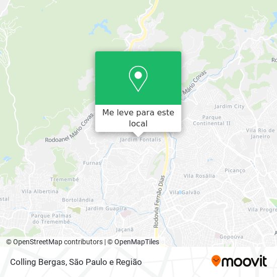 Colling Bergas mapa