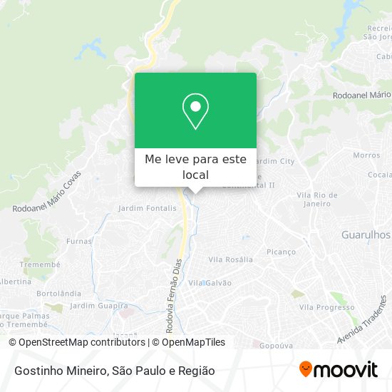 Gostinho Mineiro mapa