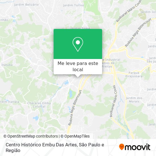 Centro Histórico Embu Das Artes mapa