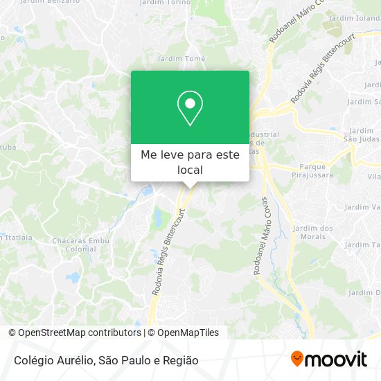 Colégio Aurélio mapa