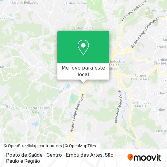 Posto de Saúde - Centro - Embu das Artes mapa