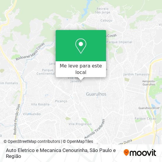 Auto Eletrico e Mecanica Cenourinha mapa