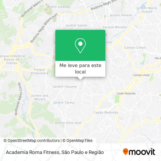 Academia Roma Fitness mapa