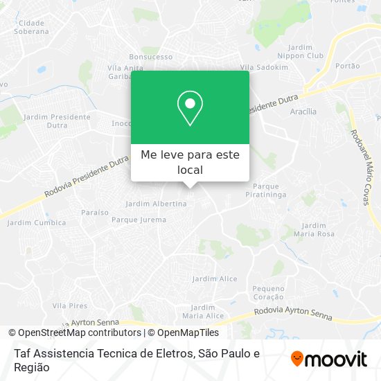 Taf Assistencia Tecnica de Eletros mapa