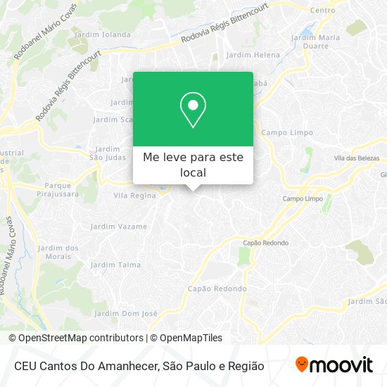 CEU Cantos Do Amanhecer mapa