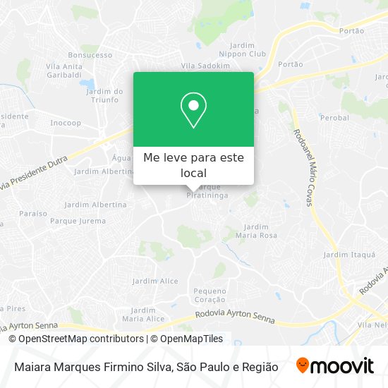 Maiara Marques Firmino Silva mapa