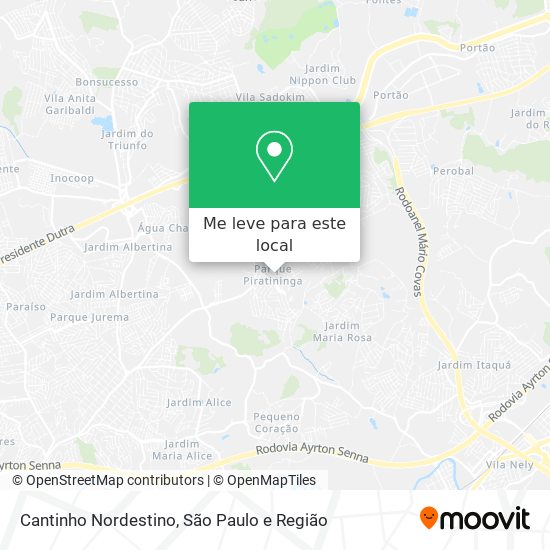 Cantinho Nordestino mapa