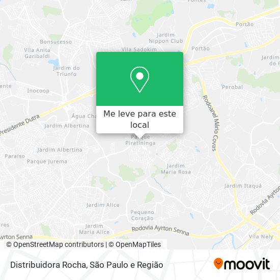 Distribuidora Rocha mapa