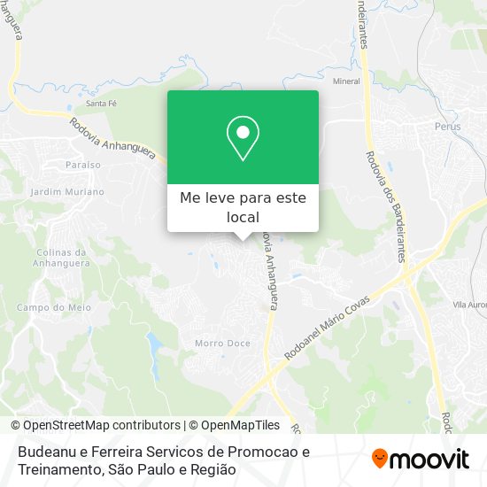 Budeanu e Ferreira Servicos de Promocao e Treinamento mapa