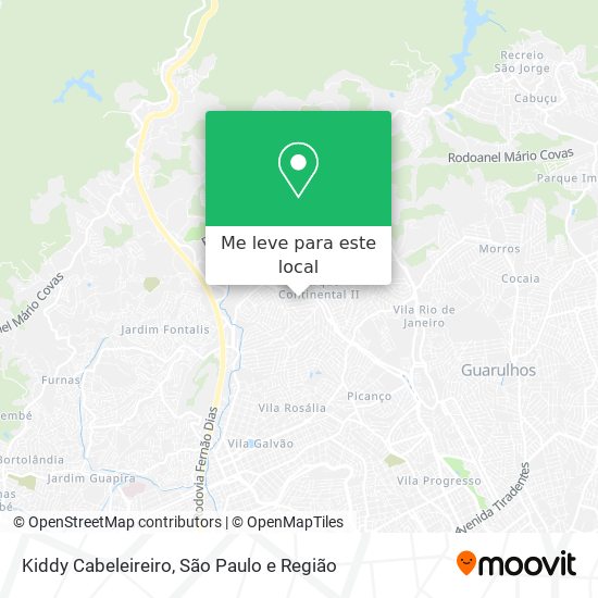 Kiddy Cabeleireiro mapa