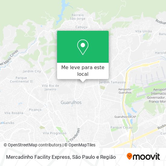 Mercadinho Facility Express mapa