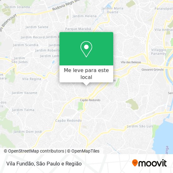Vila Fundão mapa