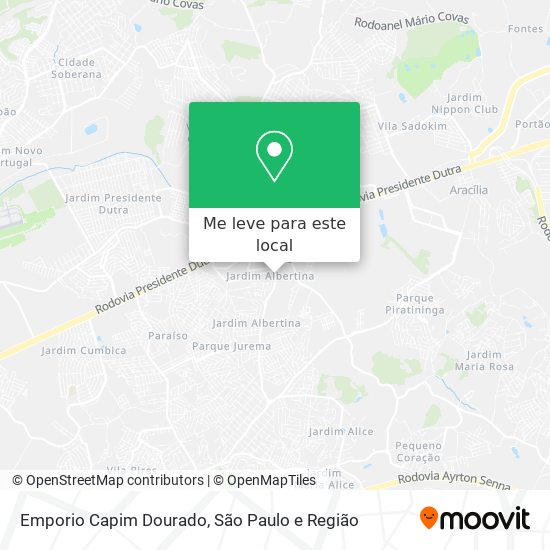 Emporio Capim Dourado mapa