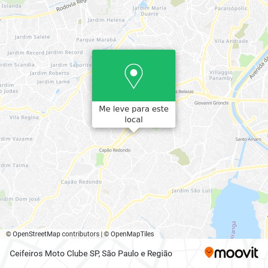 Ceifeiros Moto Clube SP mapa