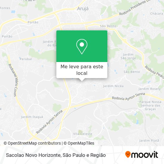 Sacolao Novo Horizonte mapa