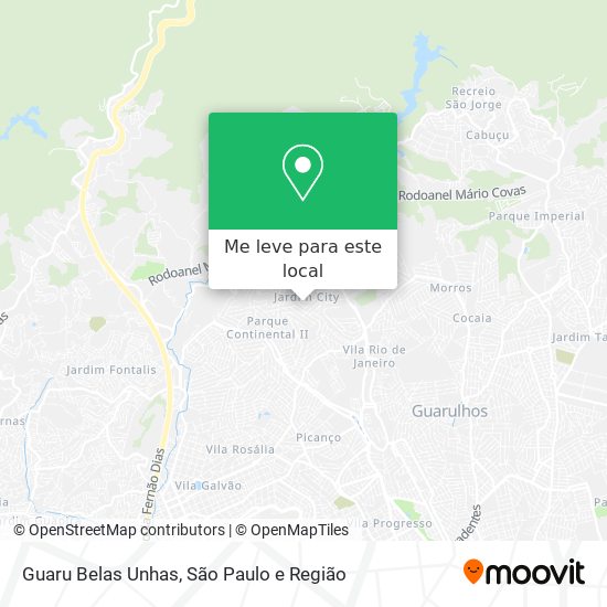 Guaru Belas Unhas mapa