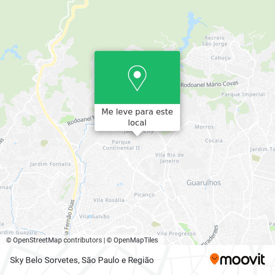 Sky Belo Sorvetes mapa