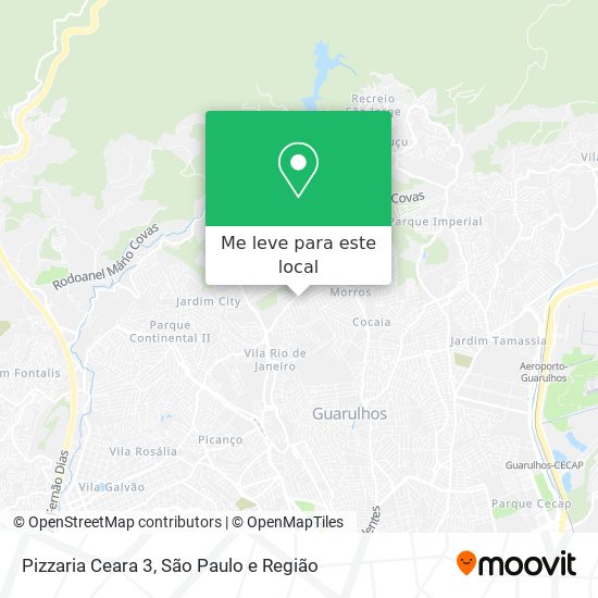 Pizzaria Ceara 3 mapa