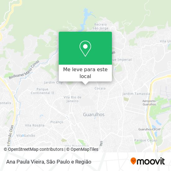Ana Paula Vieira mapa