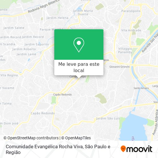 Comunidade Evangélica Rocha Viva mapa