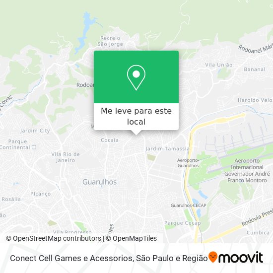Conect Cell Games e Acessorios mapa