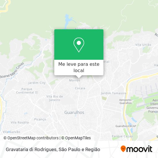 Gravataria di Rodrigues mapa