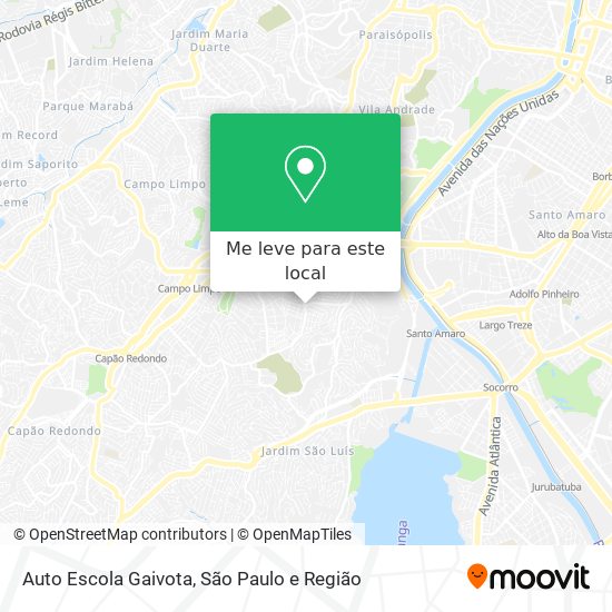 Auto Escola Gaivota mapa