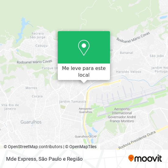 Mde Express mapa