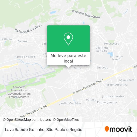 Lava Rapido Golfinho mapa