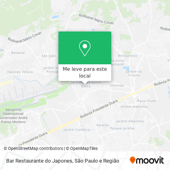 Bar Restaurante do Japones mapa