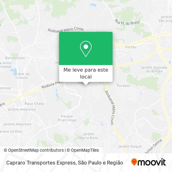 Capraro Transportes Express mapa
