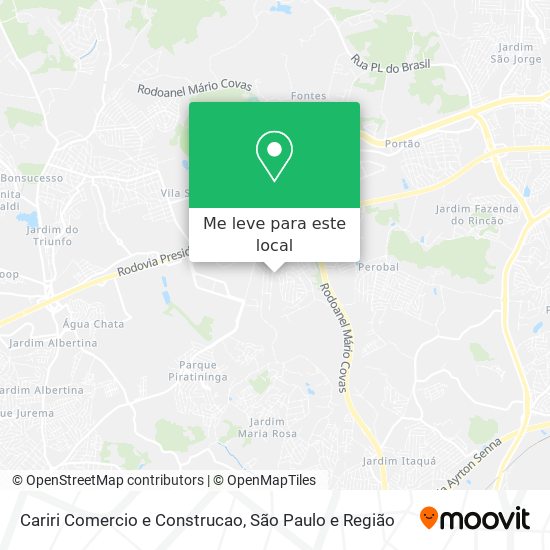 Cariri Comercio e Construcao mapa
