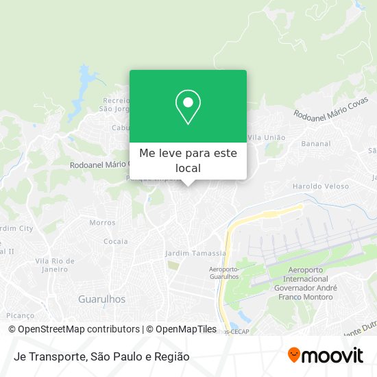 Je Transporte mapa