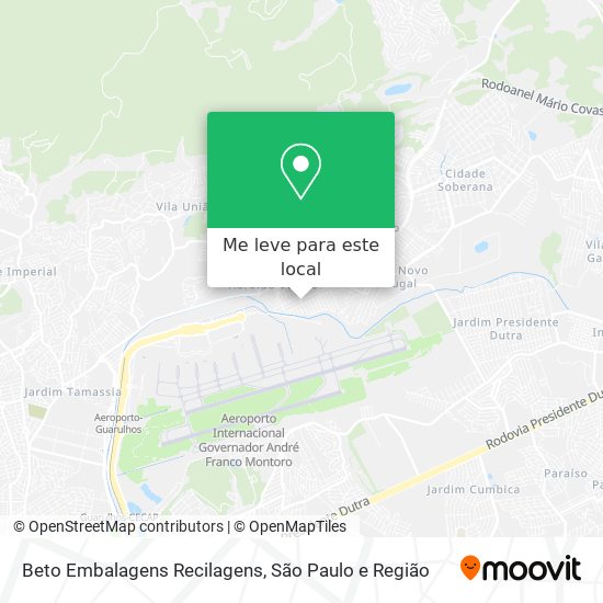 Beto Embalagens Recilagens mapa