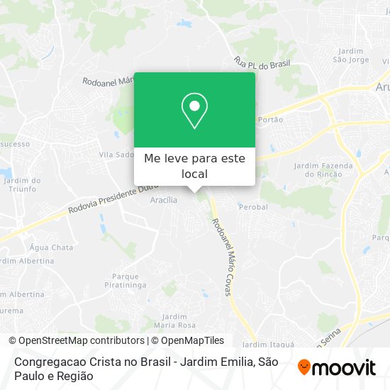 Congregacao Crista no Brasil - Jardim Emilia mapa