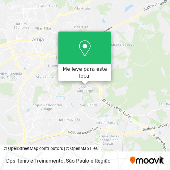 Dps Tenis e Treinamento mapa