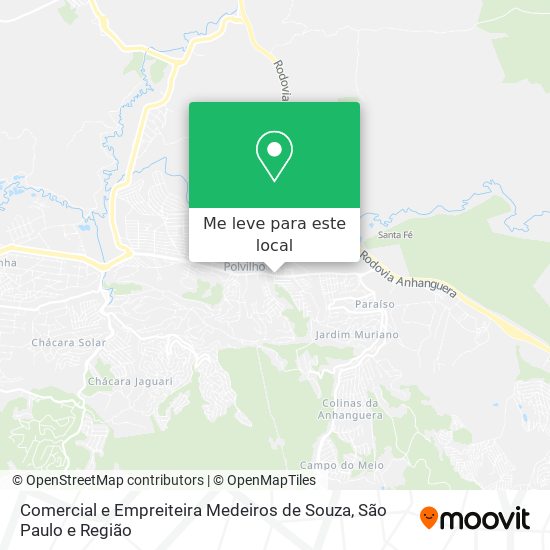 Comercial e Empreiteira Medeiros de Souza mapa