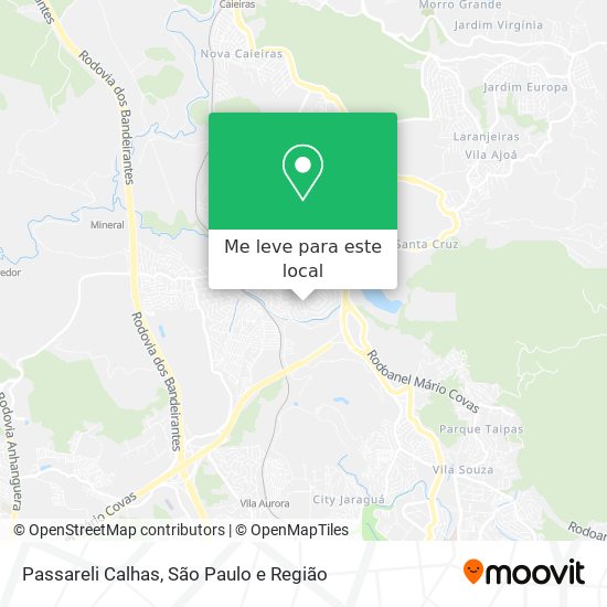 Passareli Calhas mapa