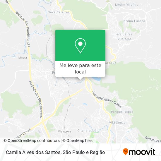 Camila Alves dos Santos mapa