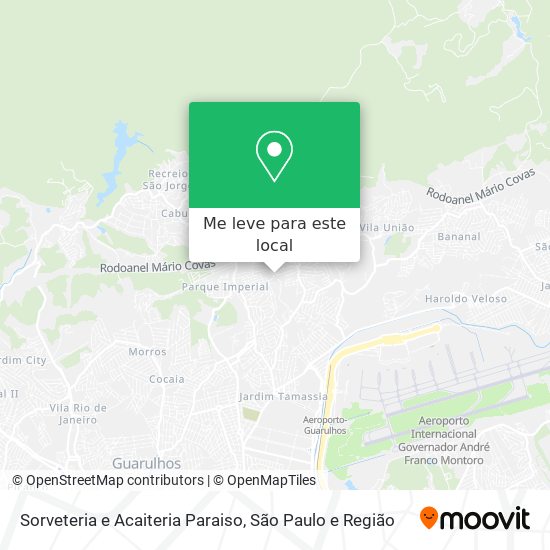 Sorveteria e Acaiteria Paraiso mapa