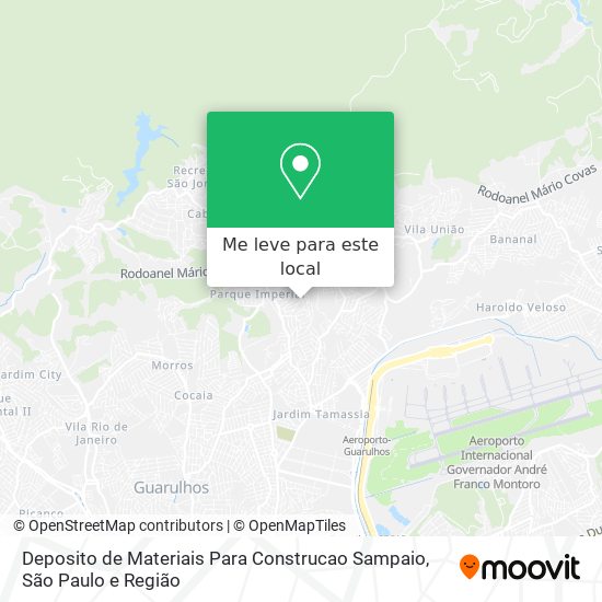 Deposito de Materiais Para Construcao Sampaio mapa