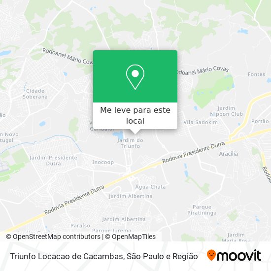 Triunfo Locacao de Cacambas mapa