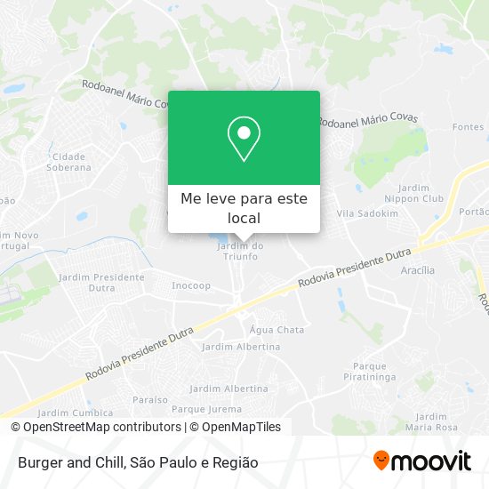 Burger and Chill mapa