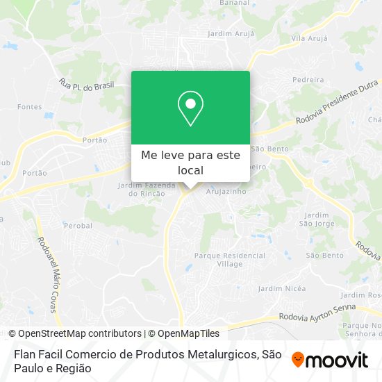 Flan Facil Comercio de Produtos Metalurgicos mapa