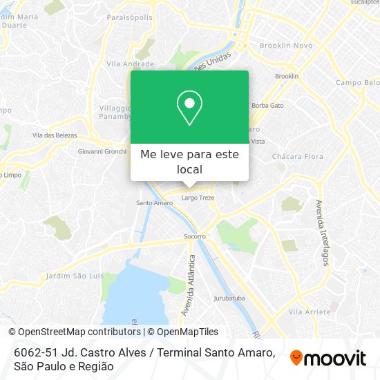 6062-51 Jd. Castro Alves / Terminal Santo Amaro mapa