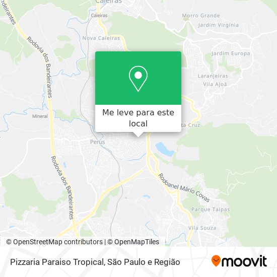 Pizzaria Paraiso Tropical mapa