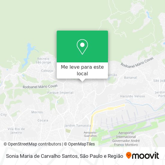 Sonia Maria de Carvalho Santos mapa